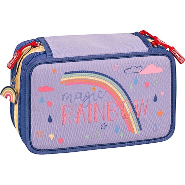 Пенал для пишущих принадлежностей Brunnen Magic Rainbow, с наполнением, 19.5 x 13.5 x 7 см Радуга - 8